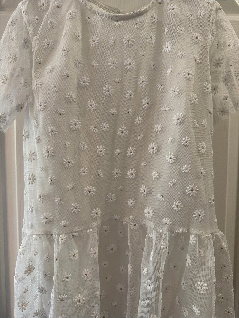 H&M girls Embroidered detailed dress